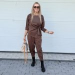 Trendy souprava Elegant čokoládově hnědá – Hledejceny.cz