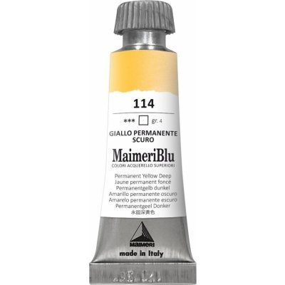 Maimeri Blu Akvarelová barva Permanent Yellow Deep 114 12 ml 1 ks – Hledejceny.cz