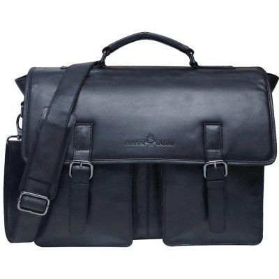 Greenwood kožená aktovka Charles černá – Sleviste.cz