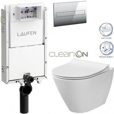 LAUFEN LIS TW1 SET tlačítko WC CERSANIT H8946630000001CR CI1 – Zboží Dáma