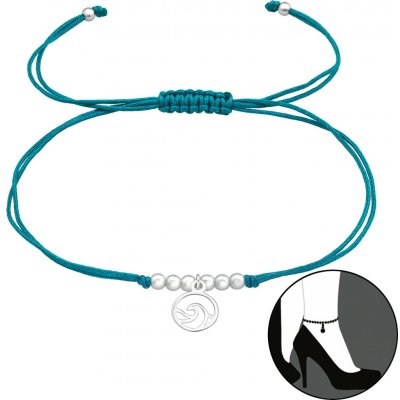 Majya Náramek tyrkysový s přívěskem 10592 – Zboží Dáma