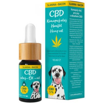 CBD Konopný olej pro psy slanina 5% 10 ml – Hledejceny.cz