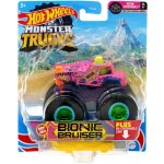 Mattel Hot Wheels Auto Monster Trucks Kaskadérské kousky set s vrakem kov – Zboží Dáma