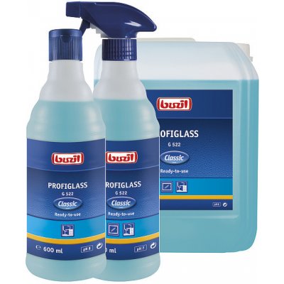 Buzil Profiglass G522 Classic čistič na sklo s antisoiling efektem Ready-to-use pH 7-8 600 ml – Zbozi.Blesk.cz