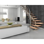 ATRIUM Modulové schody ATRIUM DIXI PLUS CORNER 11 do 300 cm - Buk – HobbyKompas.cz