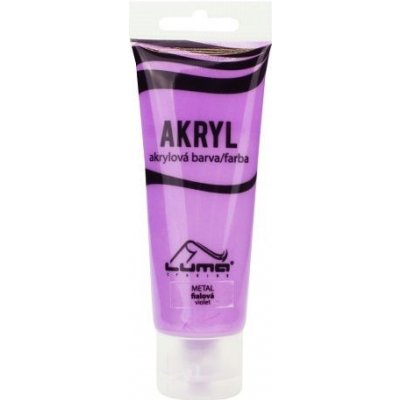 Luma Barvy akrylové 75ml metal fialová – Zboží Dáma