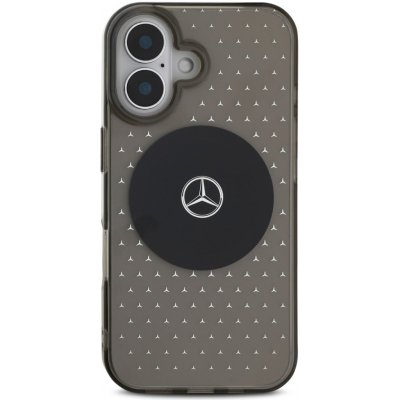 Mercedes PC/TPU Star Pattern MagSafe pro Apple iPhone 16 Plus, černá – Zboží Mobilmania