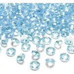 PartyDeco Diamantové konfety tyrkysové 12mm – Hledejceny.cz