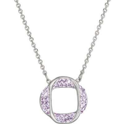 Evolution Group Stříbrný s krystaly Swarovski fialový 32016.3 Violet