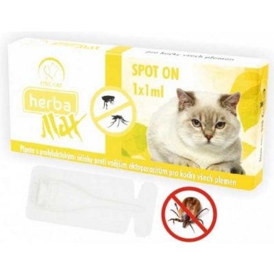 Max Herba Spot-on Cat antiparazatiní kapsle, kočka 1 x 1 ml – Zboží Mobilmania