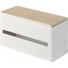 Úložný box Yamazaki, Dvojitý zásobník na papírové kapesníky 4766 | bílá
