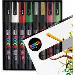 Uni Posca PC-3M sada 8ks vánoční tóny – Zboží Mobilmania