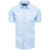 Pánská Košile Dstreet pánská košile s krátkým rukávem Bruk blankytná modř