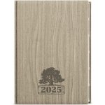 Ctirad Wood A5 denní 2025 světle hnědá – Zboží Živě
