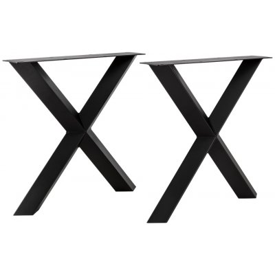 CITYLINE Stolová noha Bergen, 130 × 780 × 724 mm, černá, 2 ks 50101.0691.03010 – Zboží Mobilmania