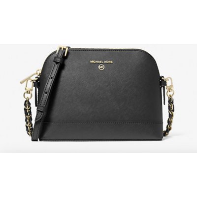 Michael Kors dámská kožená kabelka crossbody Jet Set Medium Dome černá – Hledejceny.cz