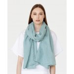 Magic Linen lněný šál Teal blue – Sleviste.cz