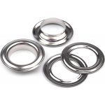 Průchodky s podložkou vnitřní Ø22 mm / vnější Ø34 mm, velké, 2 nikl – Zboží Mobilmania