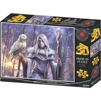 PRIME 3D Puzzle Zimní sova 500 ks – Zbozi.Blesk.cz