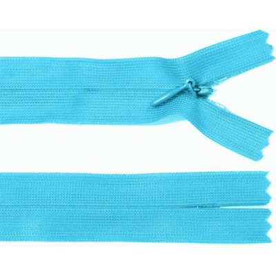 Spirálový zip no.3 skrytý nerozepínací 22cm - více barev color: 605 tyrkysová – Hledejceny.cz