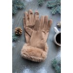 Prstové rukavice Marsy krémová – Zboží Mobilmania