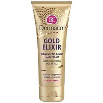 Dermacol Gold Elixir Rejuvenating Caviar krém na ruce 75 ml