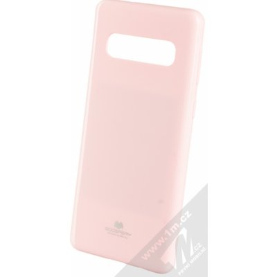 Pouzdro Goospery Jelly Case TPU Samsung Galaxy S10 světle růžové