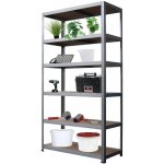 Fistar Regál 2400 x 900 x 400 mm kov zinek 6 polic stříbrná – HobbyKompas.cz