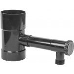 Bradas Lapač Sběrač dešťové vody s ventilem 100 mm černý – Zboží Mobilmania