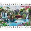 Puzzle WOODEN CITY Dřevěné Vodopády v japonské zahradě 2v1 EKO 2000 dílků