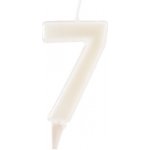 Dekora Svíčka na dort číslo 7 svítící ve tmě 6cm – Zboží Dáma