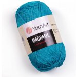 YarnArt Macrame příze macrame yarnart: Macrame 152 tyrkys – Hledejceny.cz