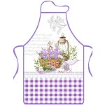 Praktik Textil zástěra Levandule motýl – Zboží Mobilmania