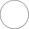 Ostatní pomůcka na patchwork Kovový kruh na lapač snů / k dekorování Ø30 cm 1 ks 2 černá