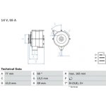 generátor BOSCH 0 986 031 400
