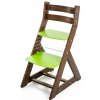 Dětský stoleček s židličkou Hajdalánek rostoucí židle Alma ořech zelená