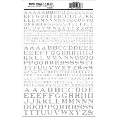 Woodland Scenics propisot písmena Roman R.R. stříbrná MG706 – Zboží Dáma