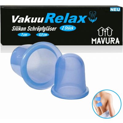MAVURA VakuuRelax silikonové baňkování brýle set baňkování přísavky vakuové masáže [2 ks] – Zboží Mobilmania