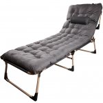 KIK KX3910 Skládací polní lůžko Tourist 198 cm tmavě šedá – Hledejceny.cz