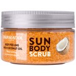 Dermacol Sun cukrový tělový peeling s vůní broskve 200 g – Zboží Dáma