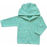 Kojenecká bavlněná mikinka s kapucí mint – Sleviste.cz