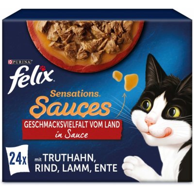 Felix Sensations Saucen výběr z venkova 24 x 85 g – Sleviste.cz