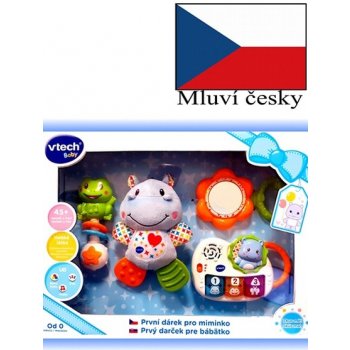 Vtech První dárek pro miminko CZ modrý