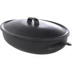 BELIS Smaltovaný oválný pekáč s poklicí nízký 32 x 24 x 7 cm 5 l BSE 97232-67B00005 – Zboží Mobilmania