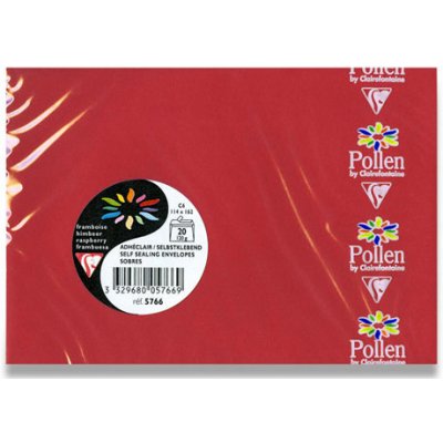 CLAIREFONTAINE Obálka CF - C6 korálová samolep. 120g. (20ks) – Zboží Živě