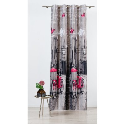 Mendola Fabrics Šedý závěs 140x245 cm Mercato – Mendola Fabrics – Zboží Mobilmania