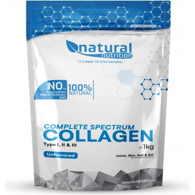 Natural Nutrition Collagen Complete Spectrum Type I, II a III 400 g Natural – Hledejceny.cz