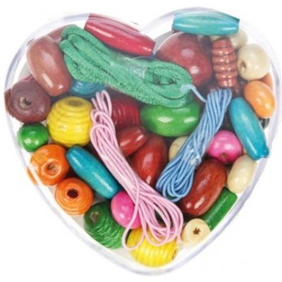 Lena Dřevěné perly v dóze srdíčko – Sleviste.cz