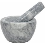 EH Excellent Houseware Mramorový hmoždíř LUNO, Ø 10 cm, šedý – Zboží Dáma