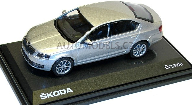 Abrex škoda Octavia 3 2012 stříbrná 1:43